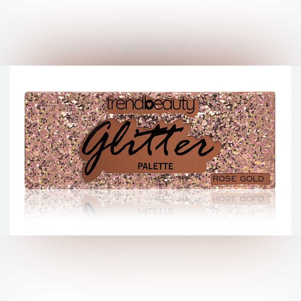 Fashion Nova Trend Beauty Glitter Palette - Rose Gold. New